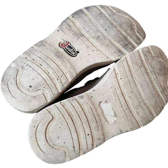 Justin Shoes Mens 9 M Hazer Ash JM303 Men's Low Slip On Casual Comfort - Picture 6 of 11